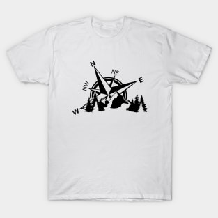 Compass and Mountains T-Shirt